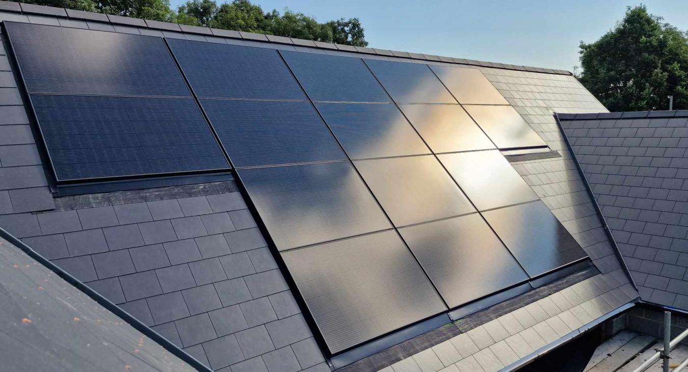Viridian in roof Solar PV installation